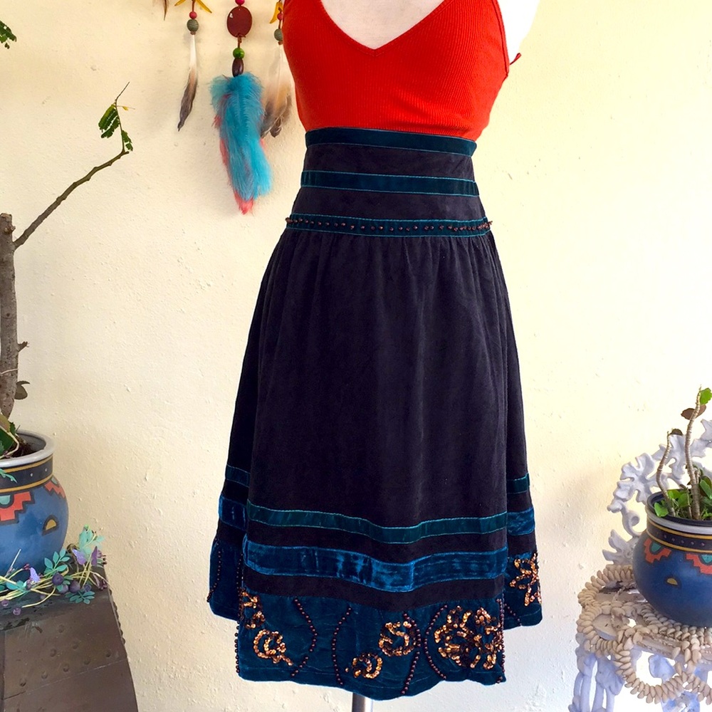 Velvet Boho Skirt 💜